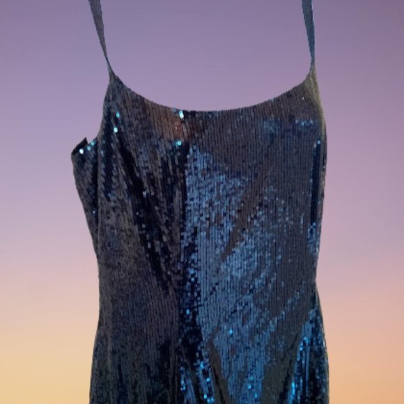 LE CHATEAU Charleston Era Black Sequined Dress Size 6 NEW NWT - Picture 5 of 5